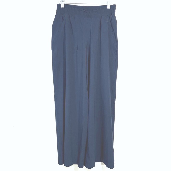 lululemon athletica Pants - Lululemon LW5FFBS Align High Rise Wide Leg Crop Pants Navy Blue Size 8